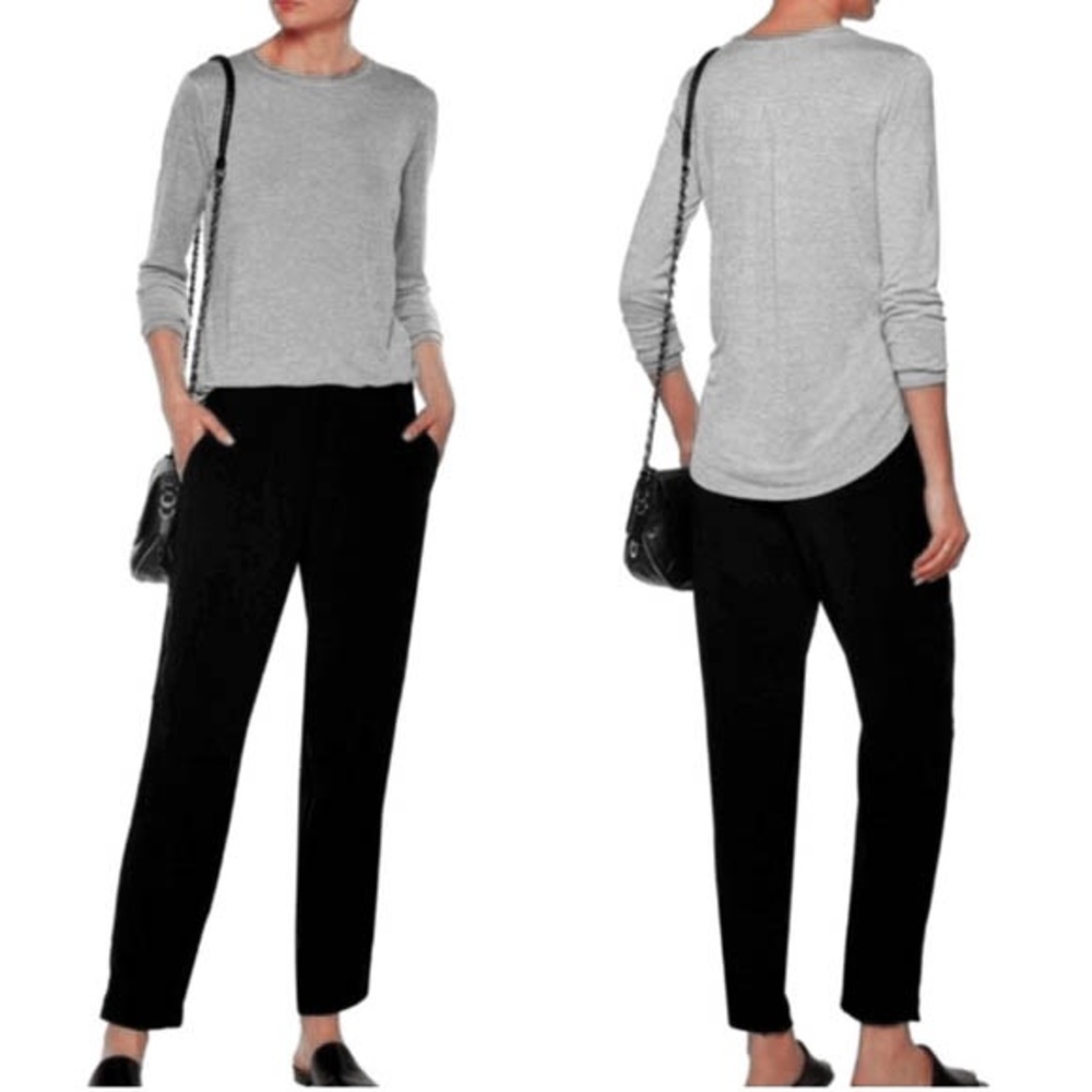 Eileen Fisher | Black Slouchy Ankle Tencel Pant